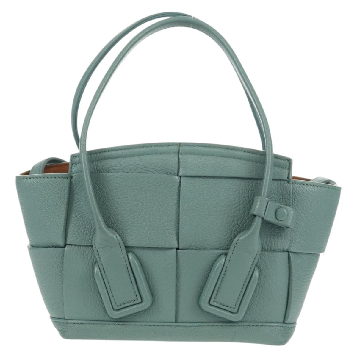 Bottega Veneta Bottega Veneta Arco Bag Maxi Intrecciato Leather Mini Groen