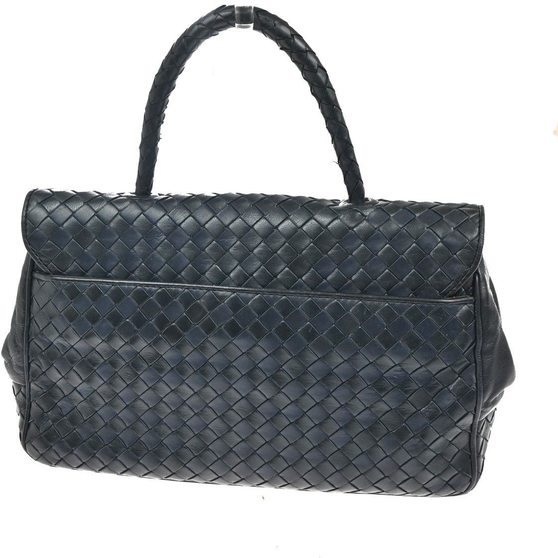 Bottega Veneta Bottega Veneta Intrecciato Handbag Leather Navy