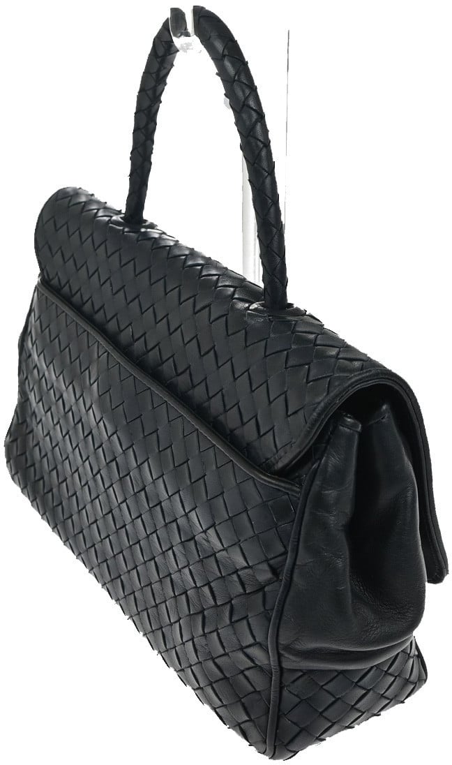 Bottega Veneta Bottega Veneta Intrecciato Handbag Leather Navy