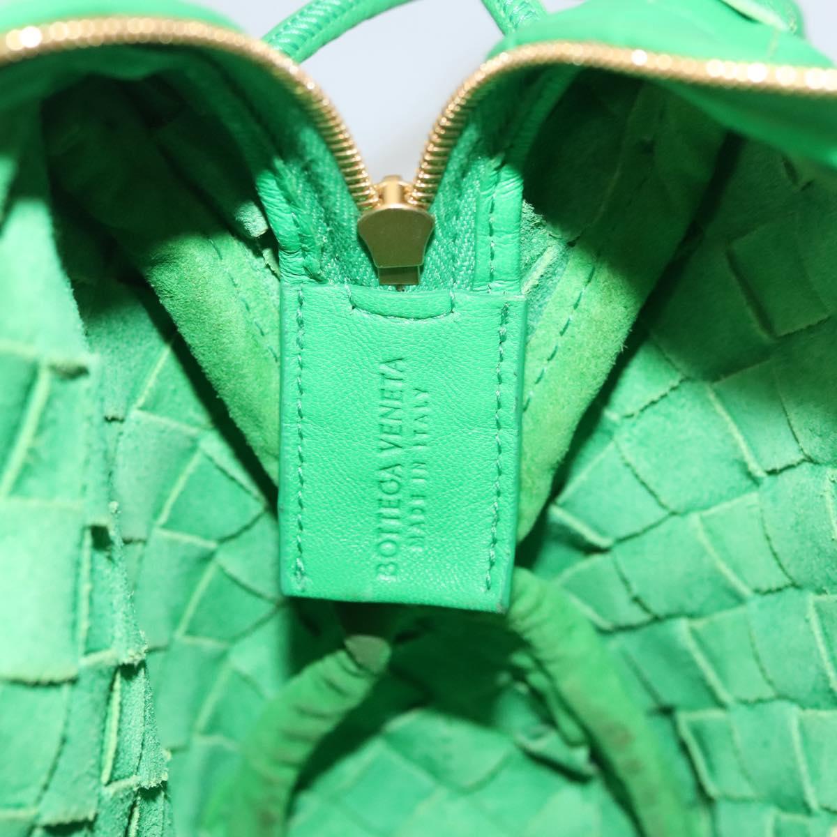 Bottega Veneta Bottega Veneta Loop Crossbody Bag Intrecciato Nappa Small Groen