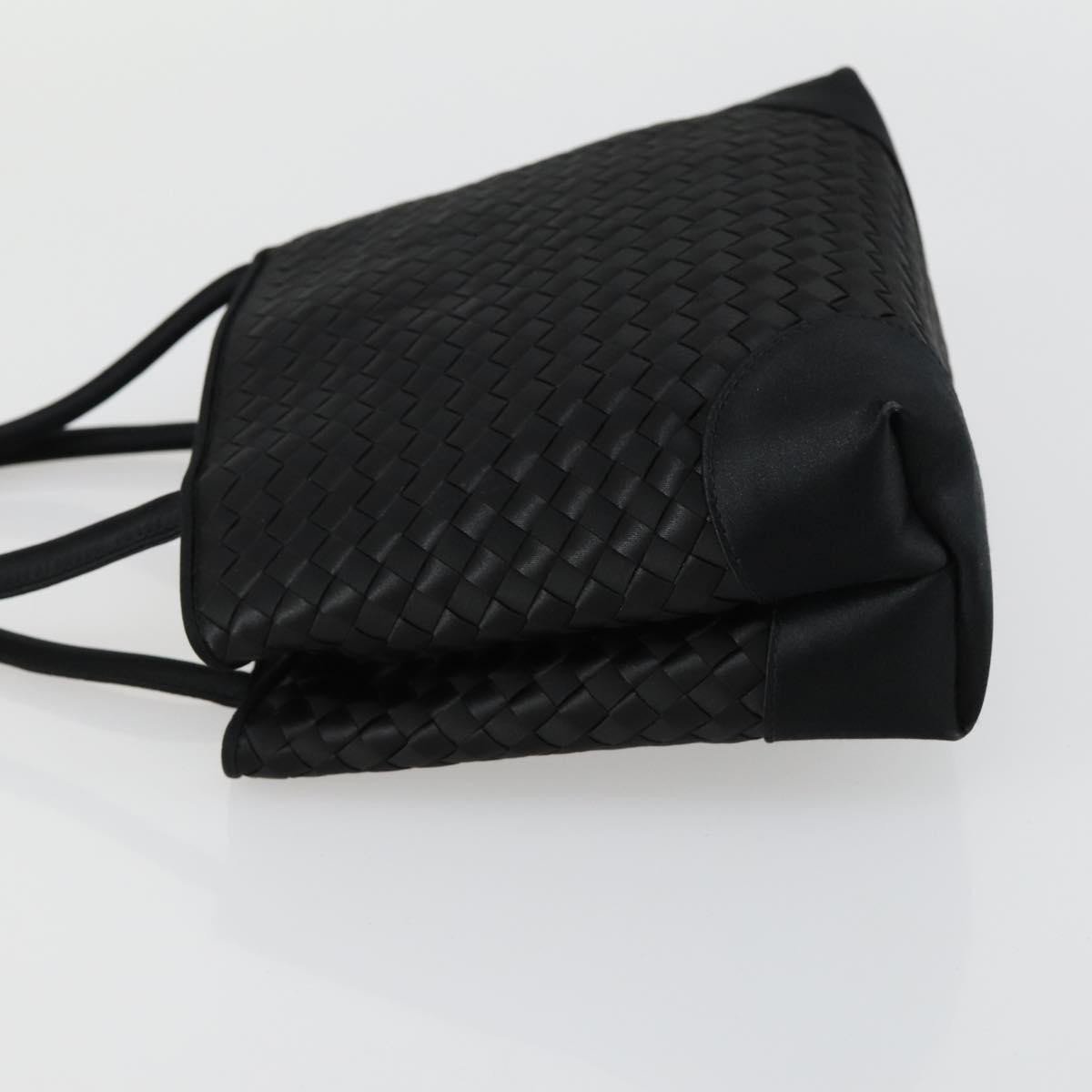 Bottega Veneta Bottega Veneta Intrecciato Handbag Satin Zwart