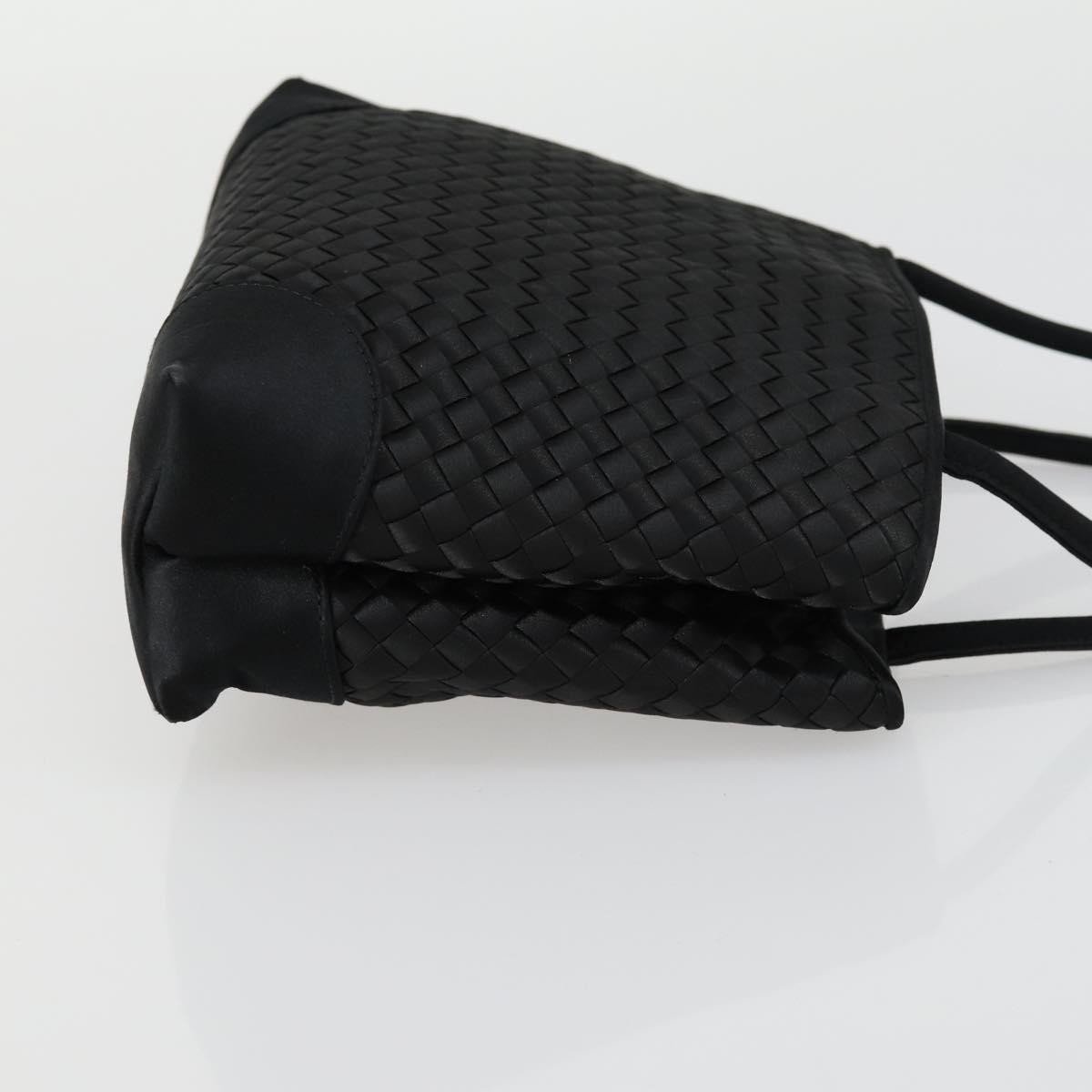 Bottega Veneta Bottega Veneta Intrecciato Handbag Satin Zwart