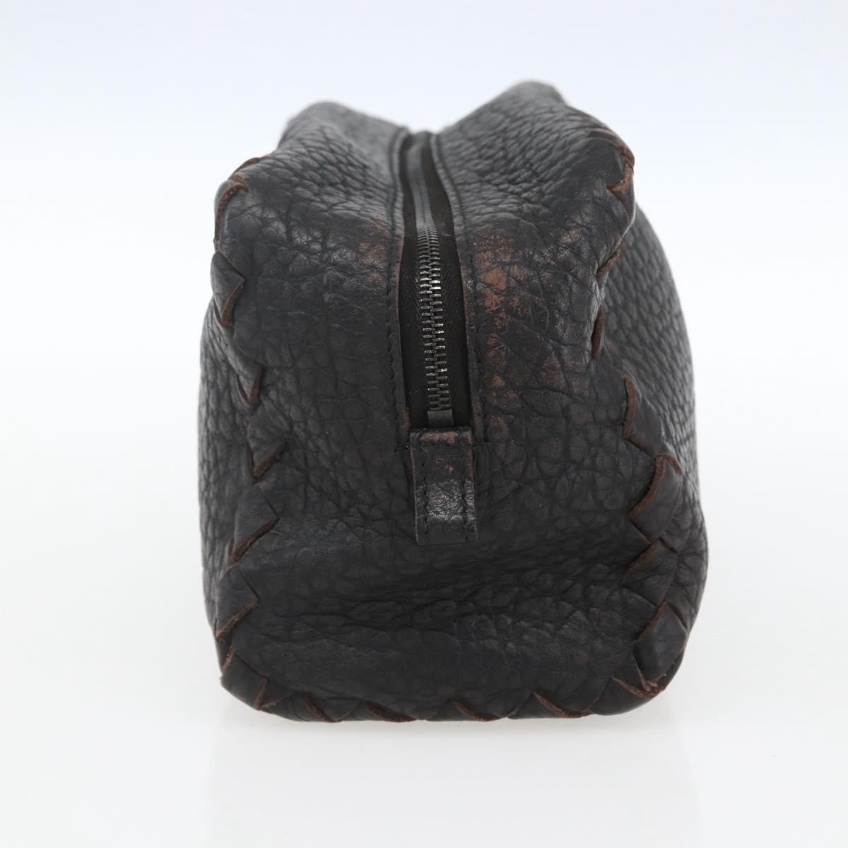 Bottega Veneta Zip Clutch Leather Bruin