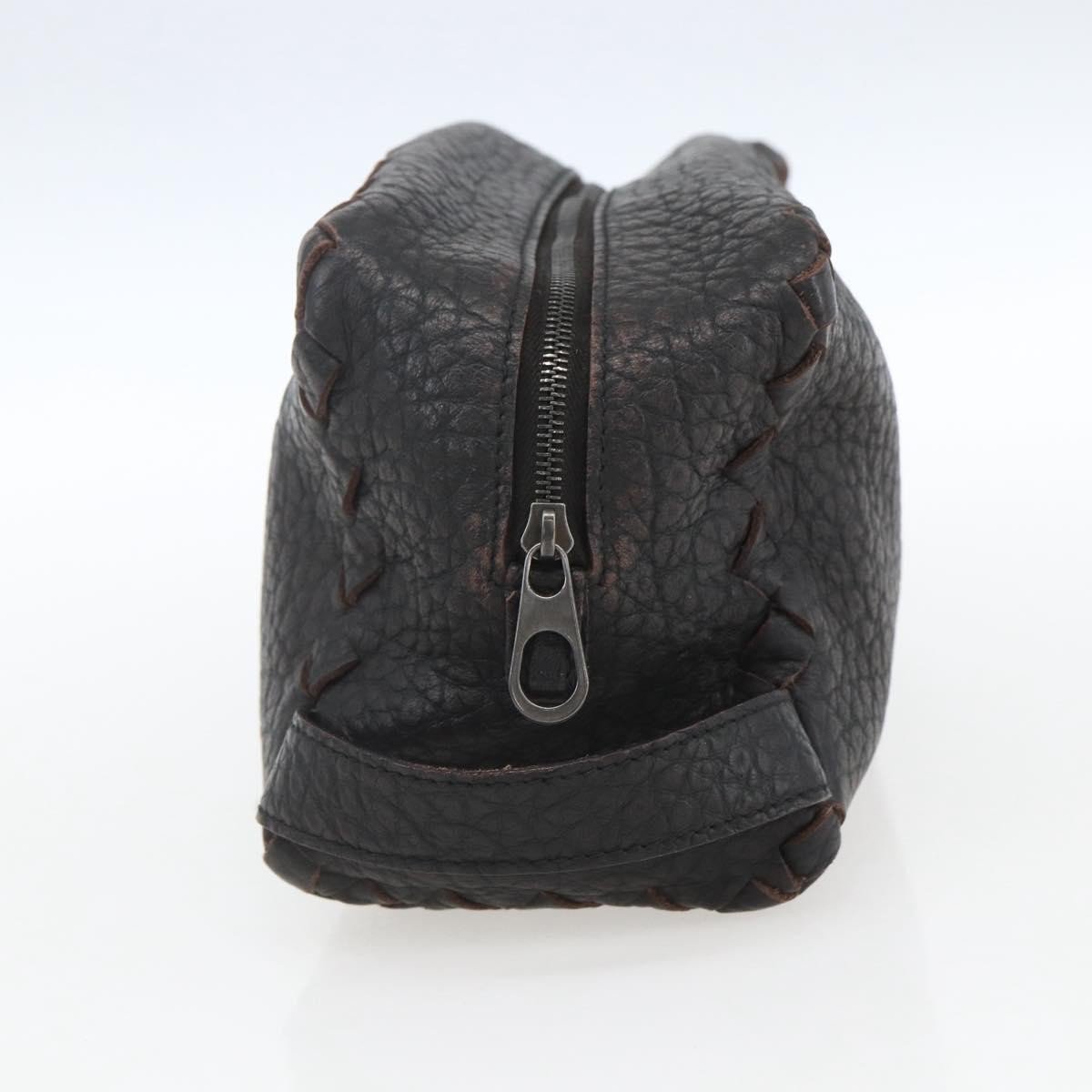 Bottega Veneta Zip Clutch Leather Bruin