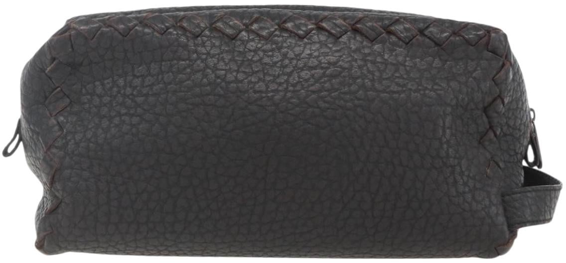 Bottega Veneta Zip Clutch Leather Bruin