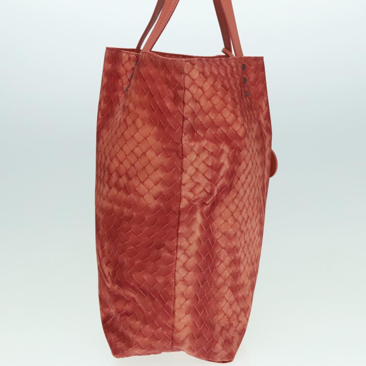 Bottega Veneta Bottega Veneta Intrecciolusion Tote Printed Nylon Medium Oranje