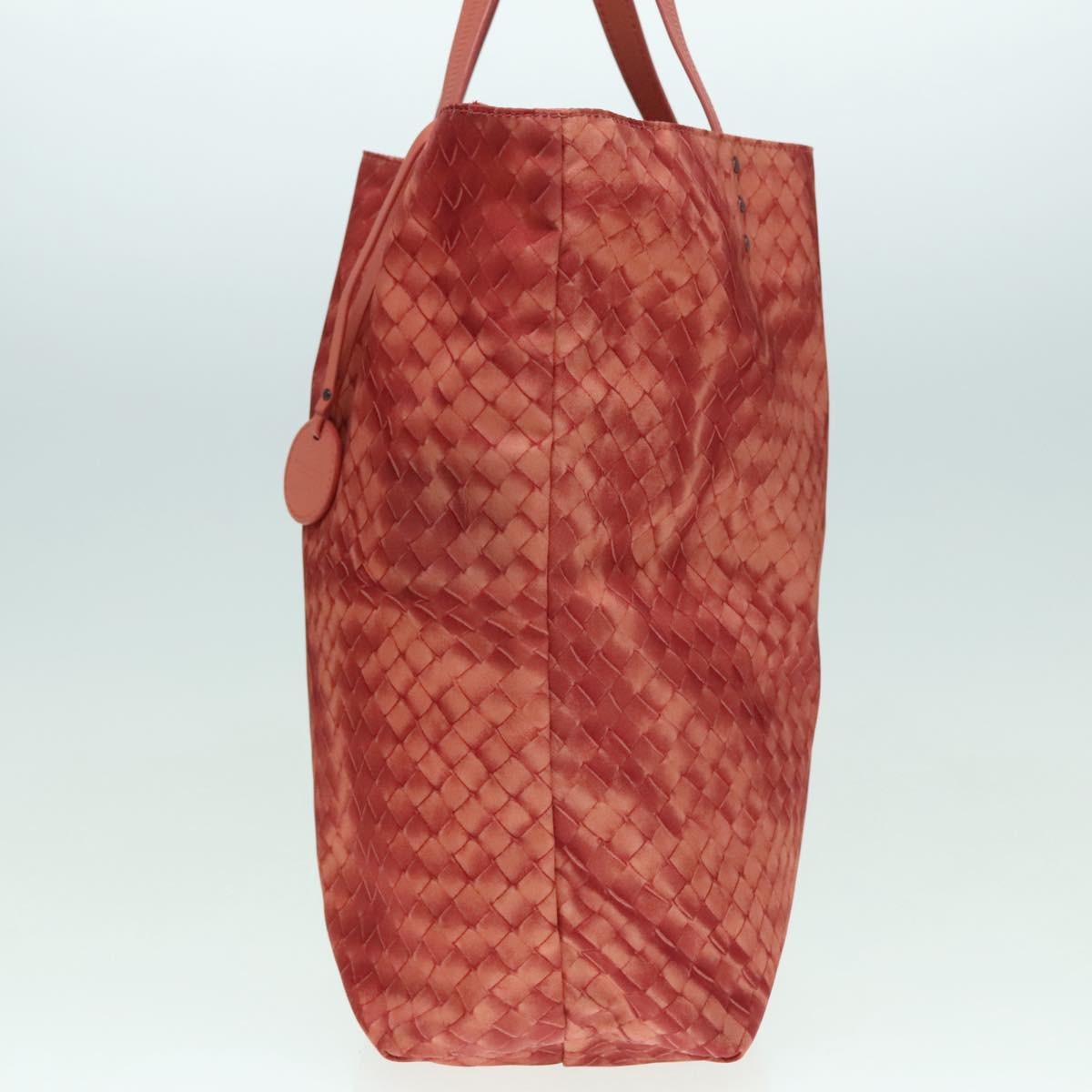 Bottega Veneta Bottega Veneta Intrecciolusion Tote Printed Nylon Medium Oranje
