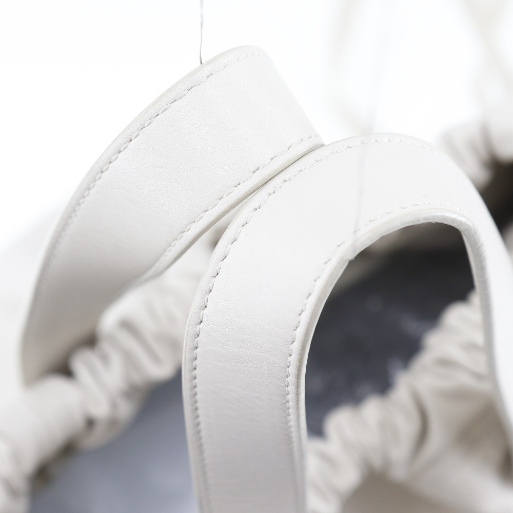 Bottega Veneta Bottega Veneta Drawstring Backpack Perforated Leather Large Beige