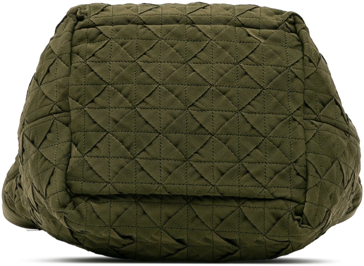 Bottega Veneta Canvas Intrecciato Tote Groen