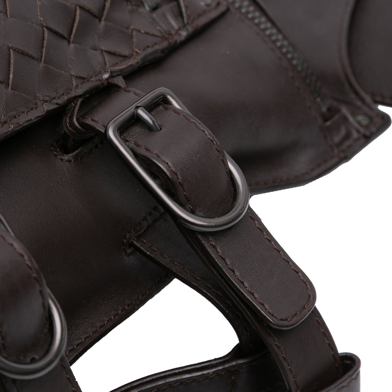 Bottega Veneta Nappa Intrecciato Utility Belt Bag Bruin