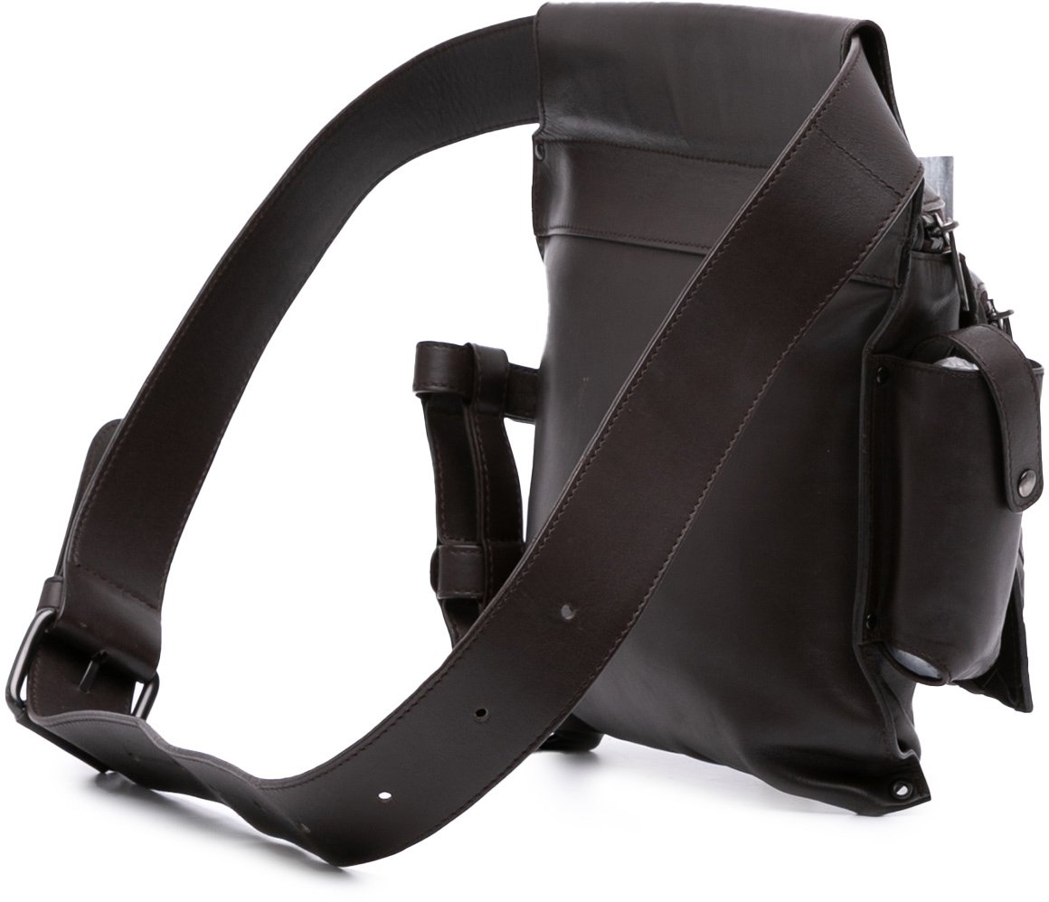 Bottega Veneta Nappa Intrecciato Utility Belt Bag Bruin