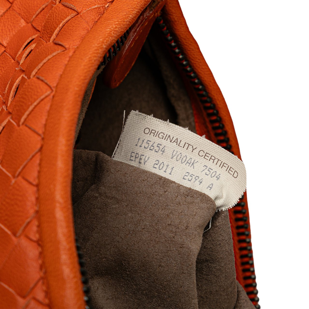 Bottega Veneta Medium Nappa Intrecciato Fuzzy Veneta Hobo Oranje