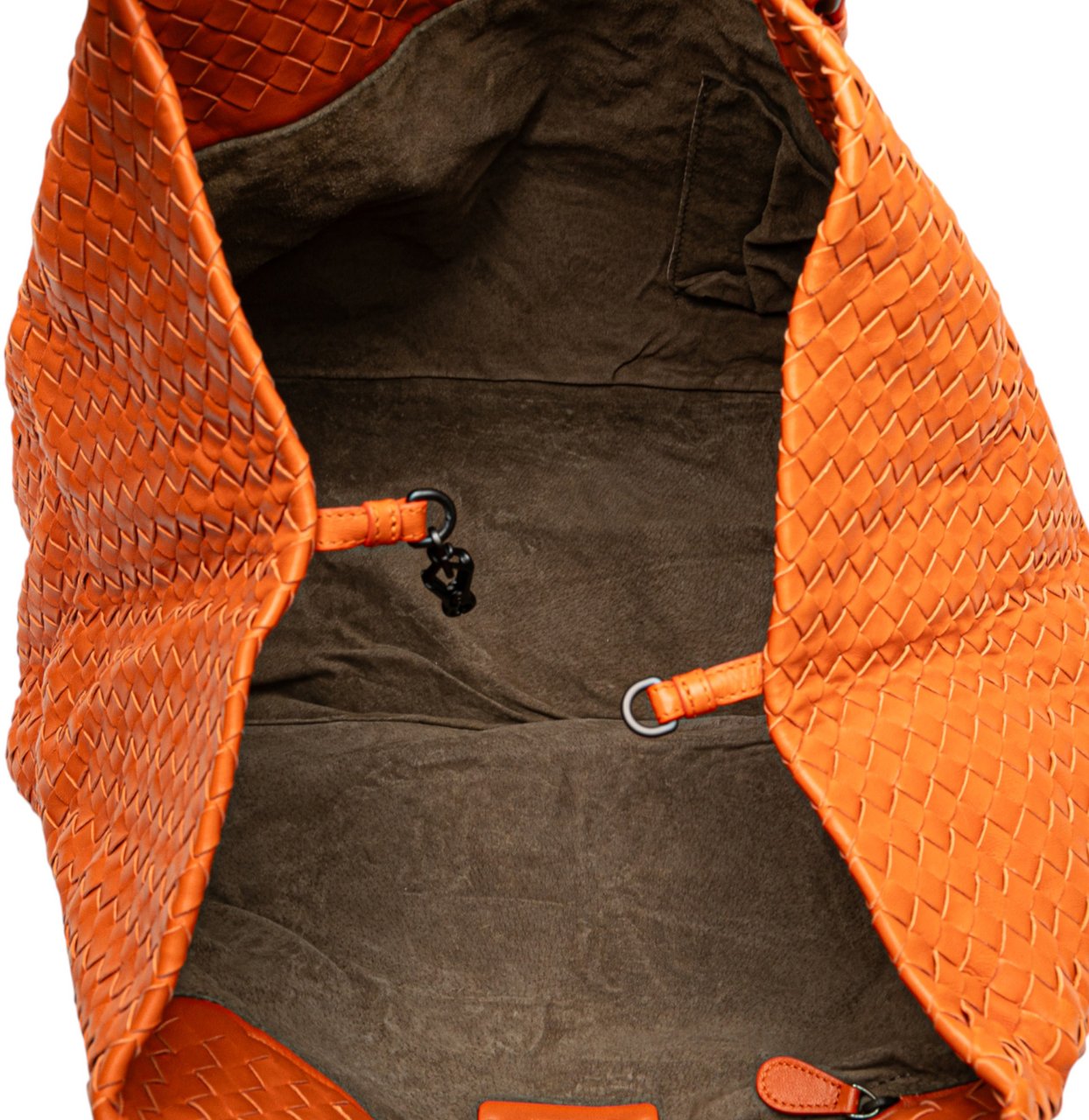 Bottega Veneta Large Nappa Intrecciato Cesta Tote Oranje