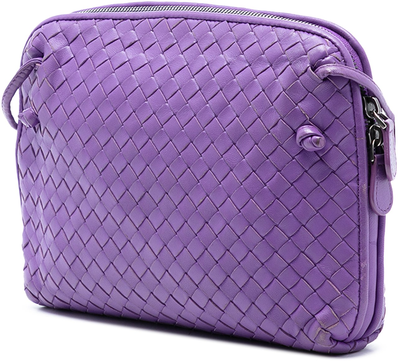 Bottega Veneta Nappa Intrecciato Nodini Crossbody Paars