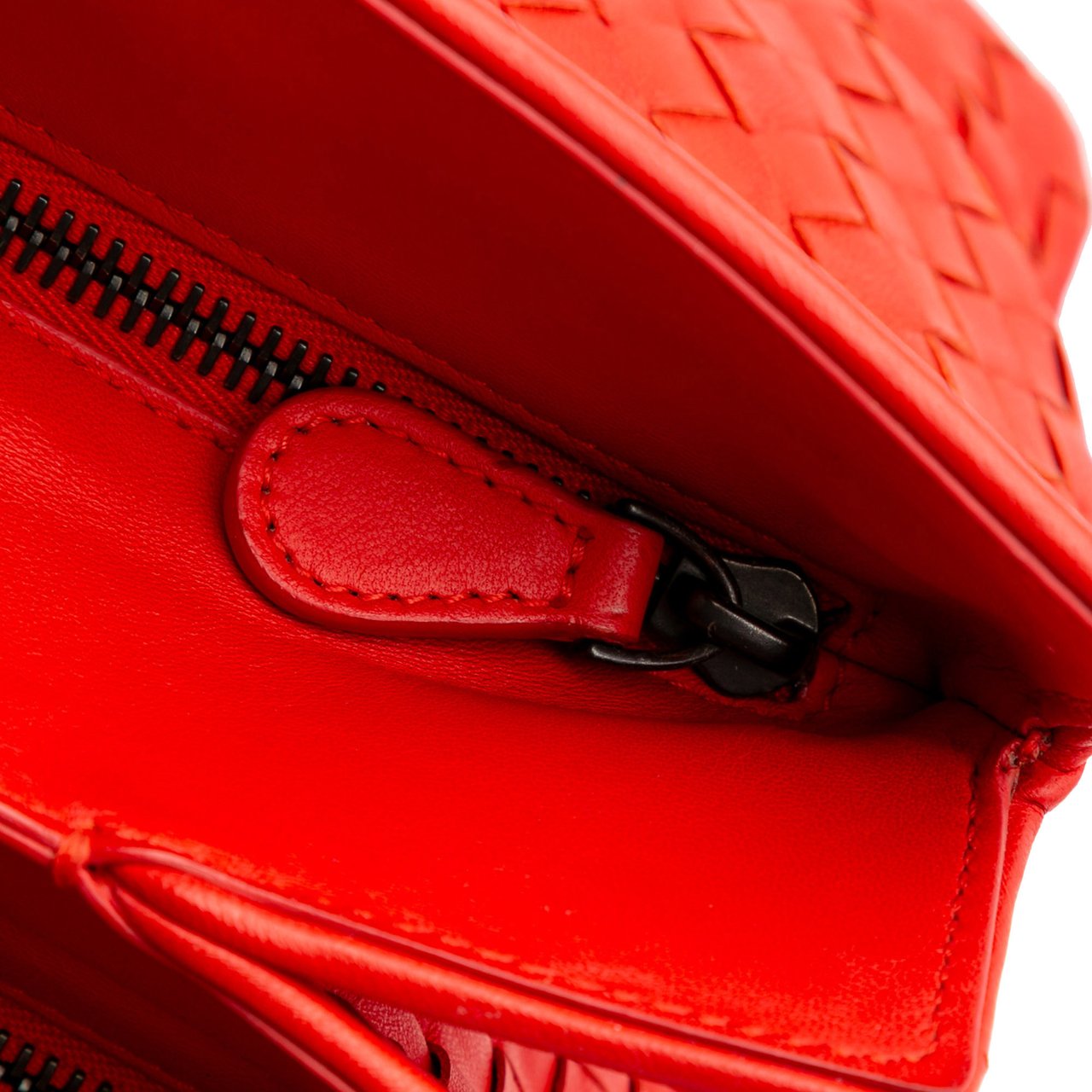 Bottega Veneta Nappa Intrecciato Satchel Rood
