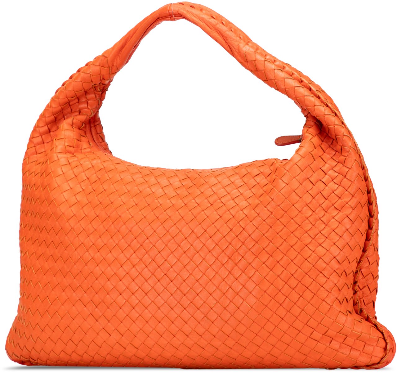Bottega Veneta Medium Nappa Intrecciato Veneta Hobo Oranje