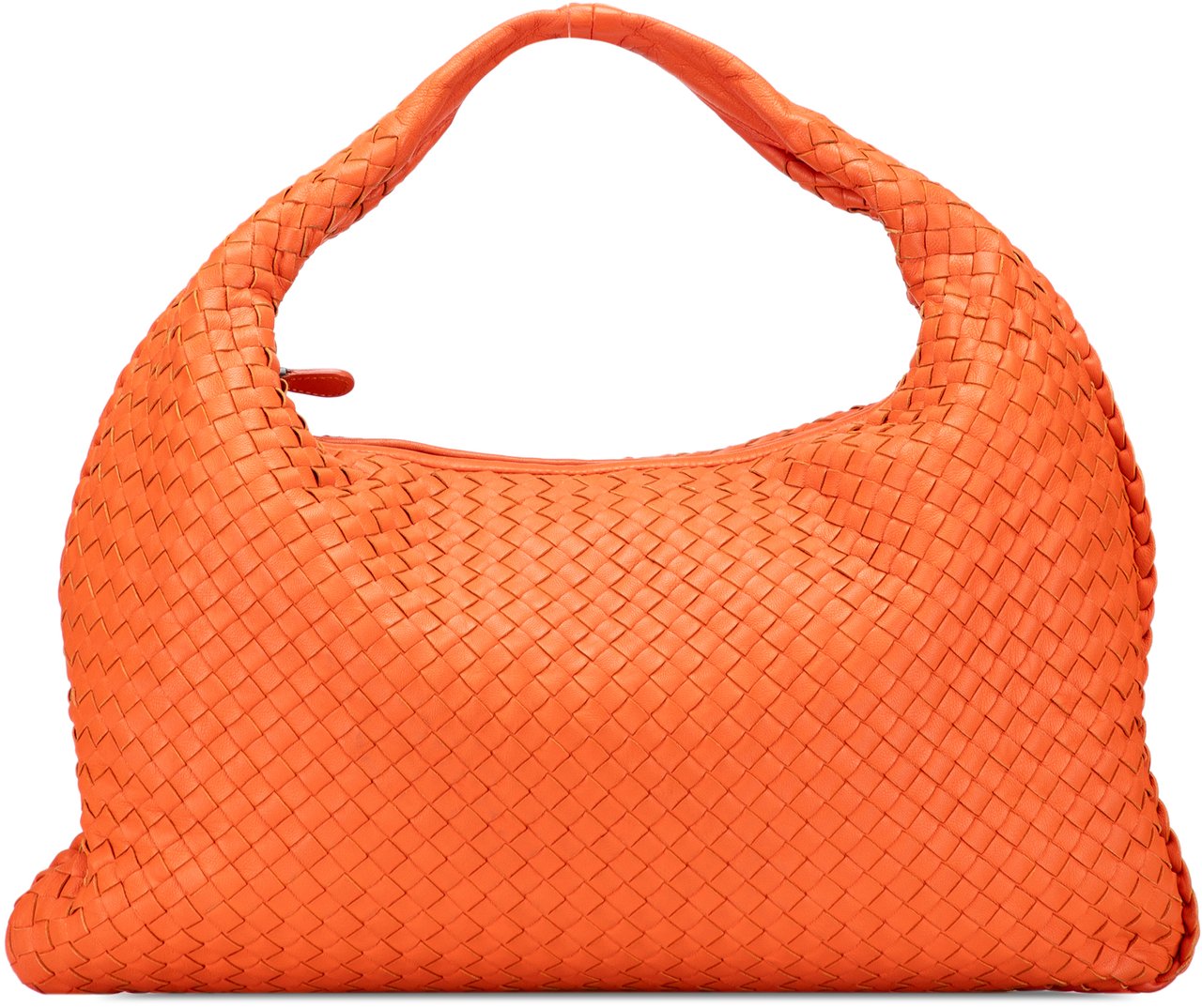 Bottega Veneta Medium Nappa Intrecciato Veneta Hobo Oranje