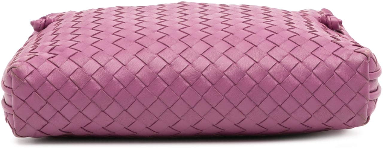 Bottega Veneta Nappa Intrecciato Nodini Crossbody Roze