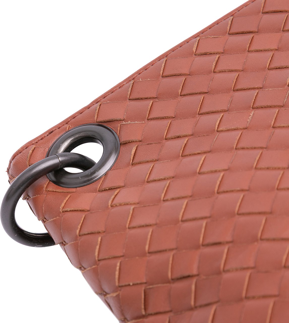 Bottega Veneta Leather Intrecciato Crossbody Bruin