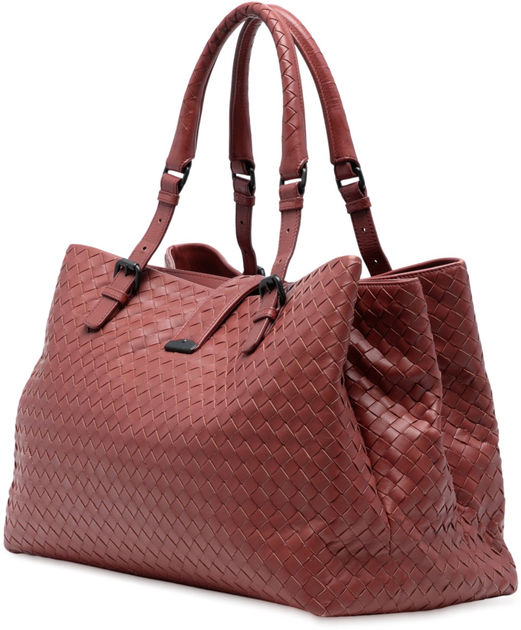 Bottega Veneta Medium Nappa Intrecciato Roma Tote Rood