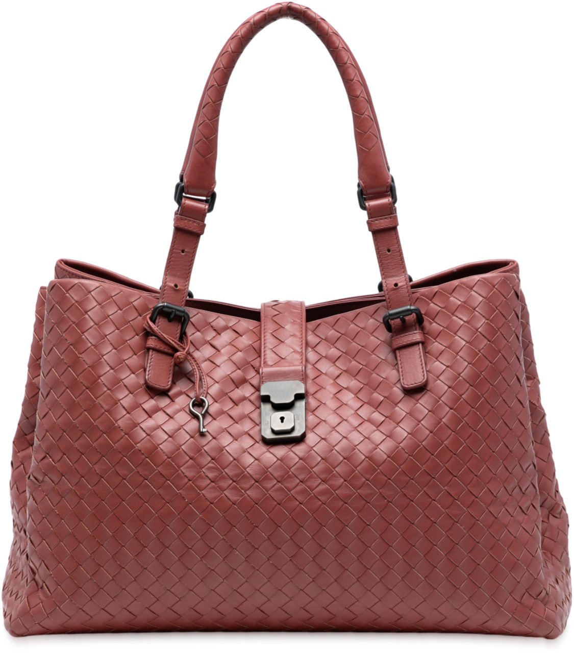 Bottega Veneta Medium Nappa Intrecciato Roma Tote Rood