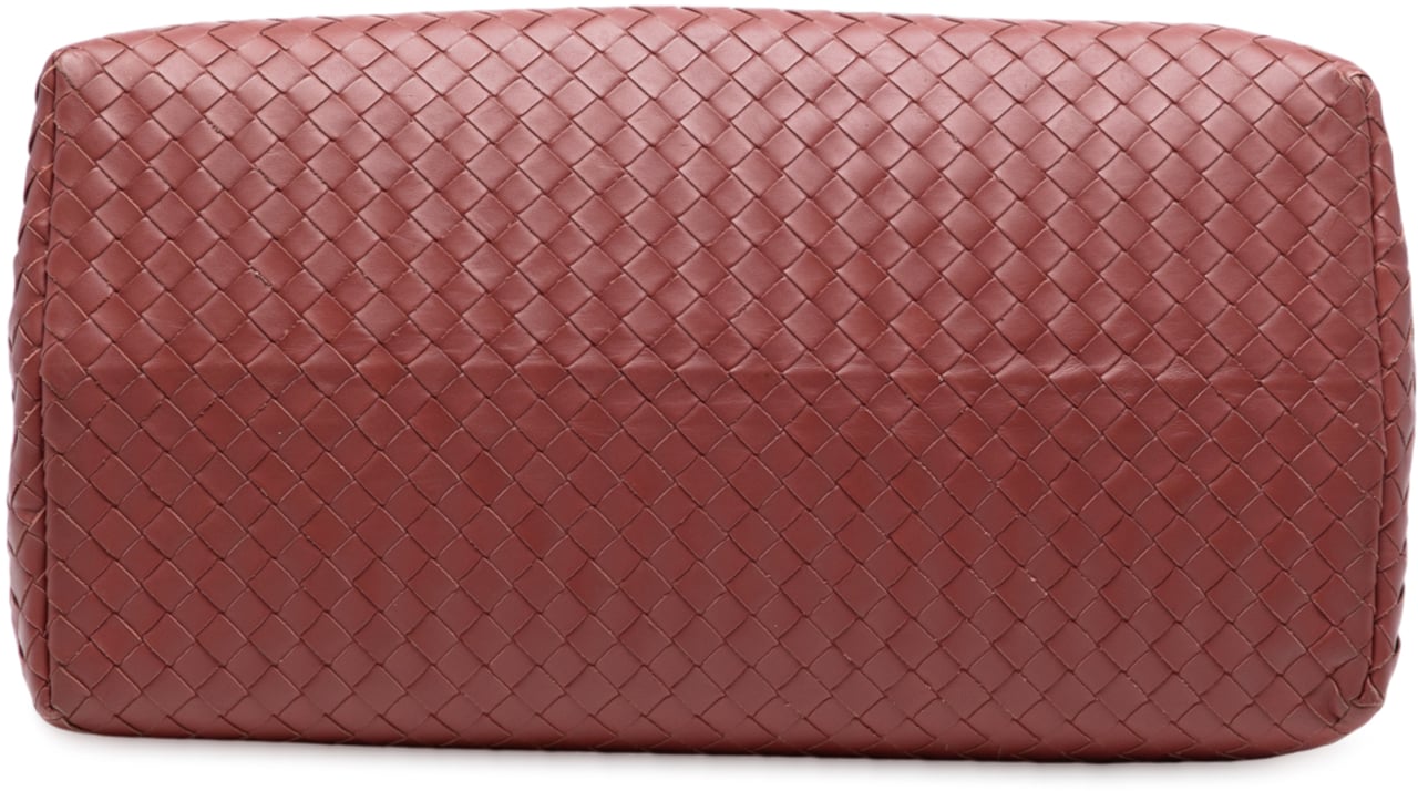 Bottega Veneta Medium Nappa Intrecciato Roma Tote Rood