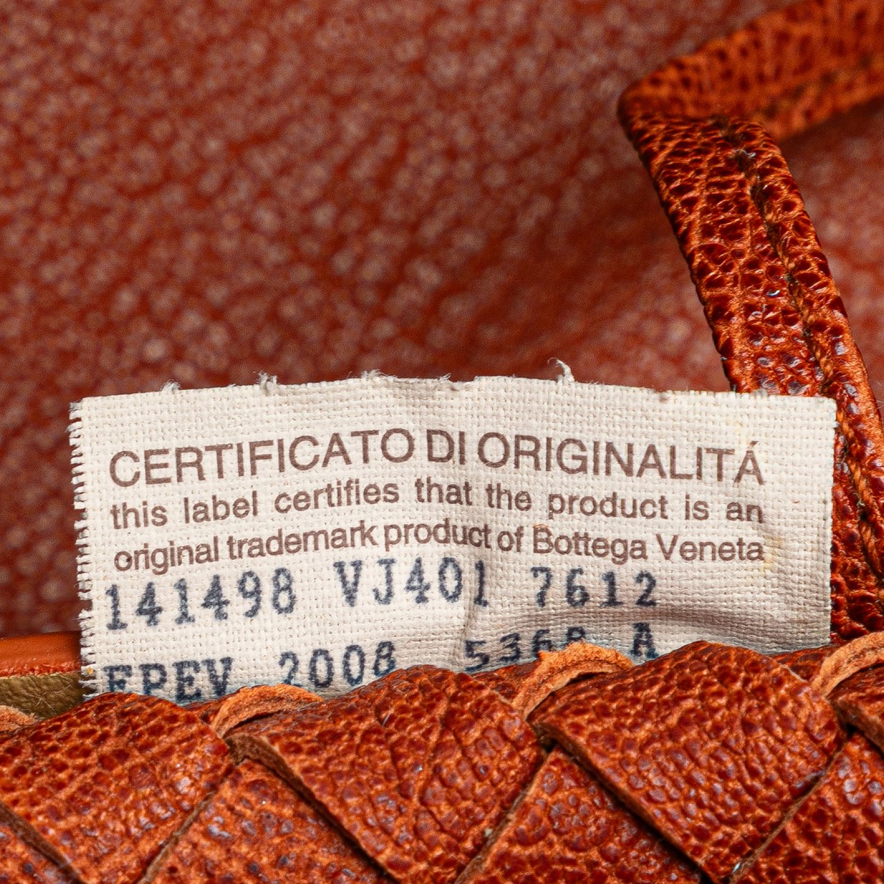 Bottega Veneta Small Lambskin Intreccio Cabat Tote Bruin