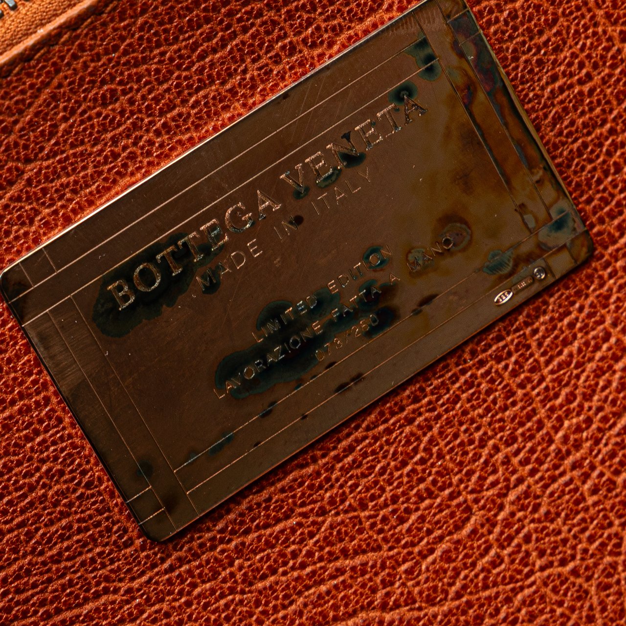 Bottega Veneta Small Lambskin Intreccio Cabat Tote Bruin