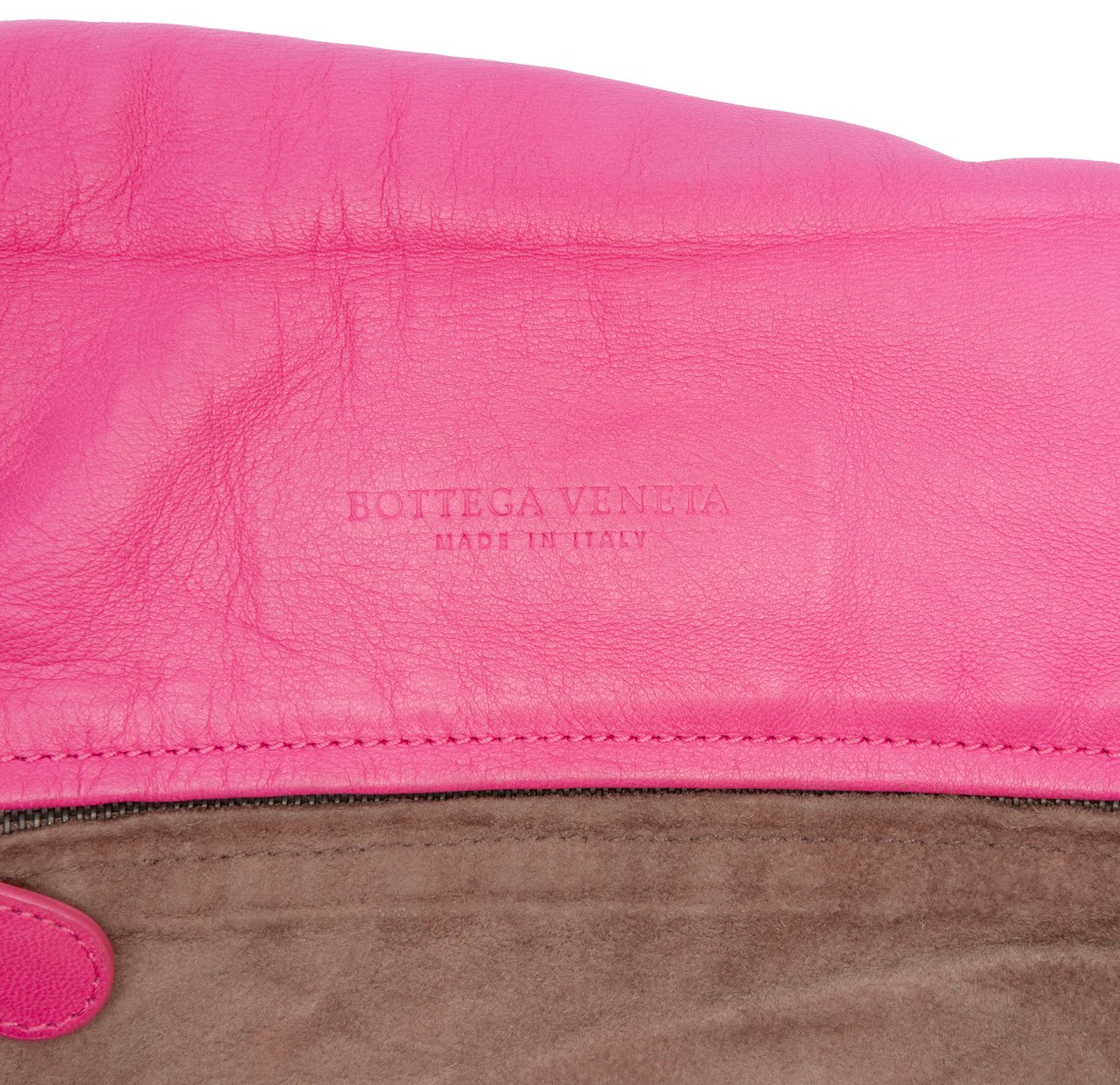 Bottega Veneta Nappa Intrecciato Flap Crossbody Roze
