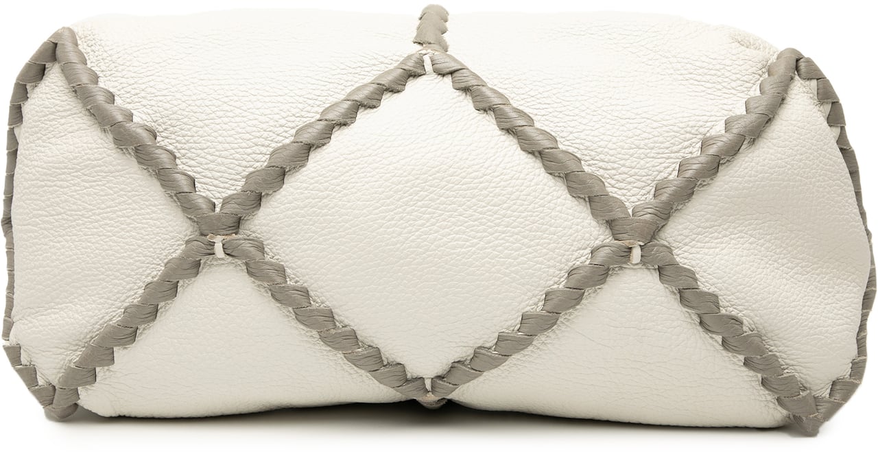 Bottega Veneta Large Washed Cervo Deerskin Hobo Wit