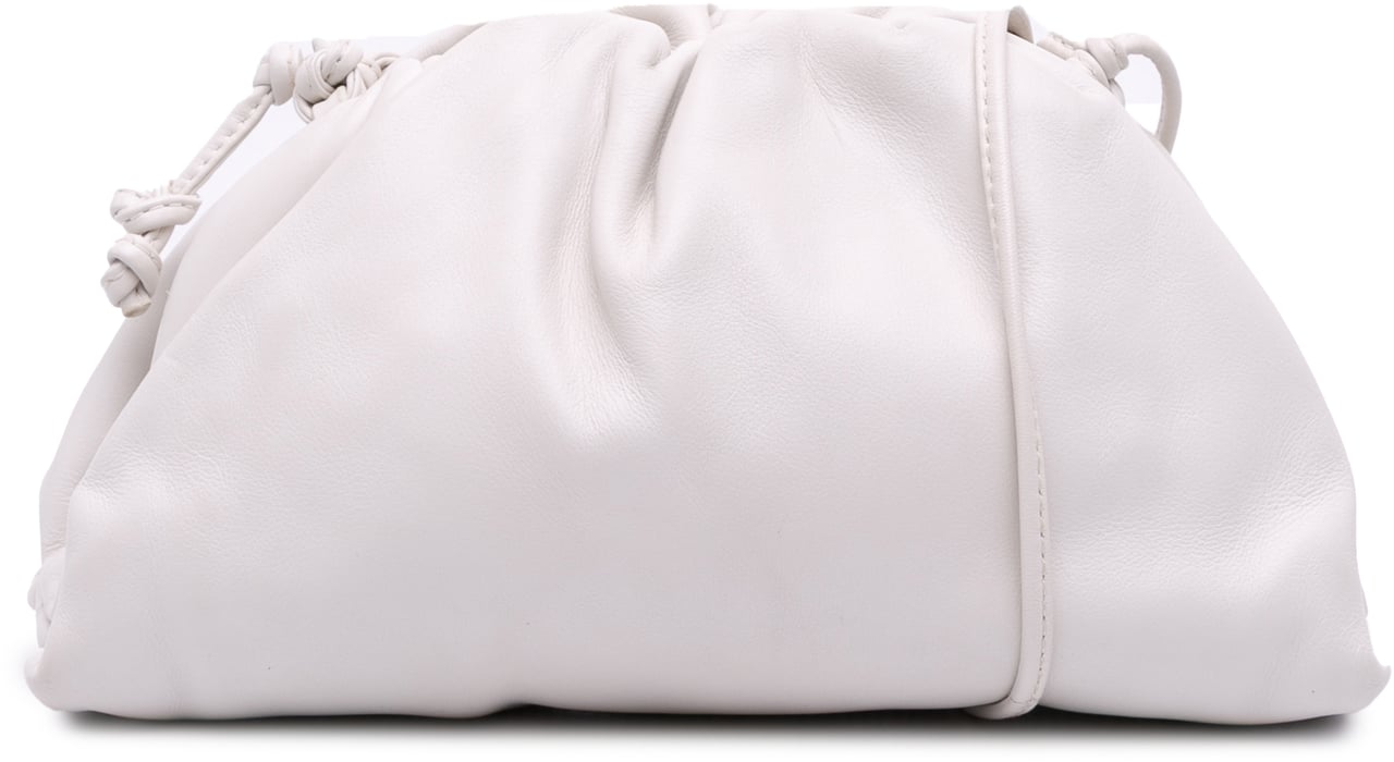 Bottega Veneta Lambskin The Mini Pouch Crossbody Wit