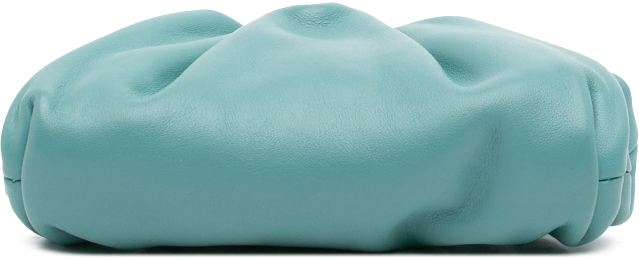 Bottega Veneta Lambskin The Extra Mini Pouch Crossbody Blauw