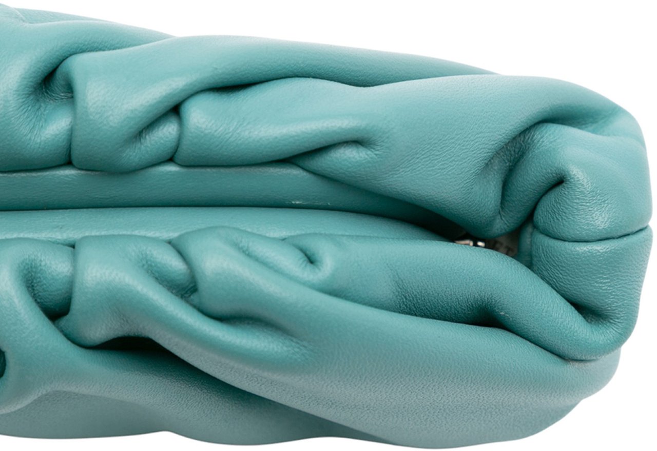 Bottega Veneta Lambskin The Extra Mini Pouch Crossbody Blauw