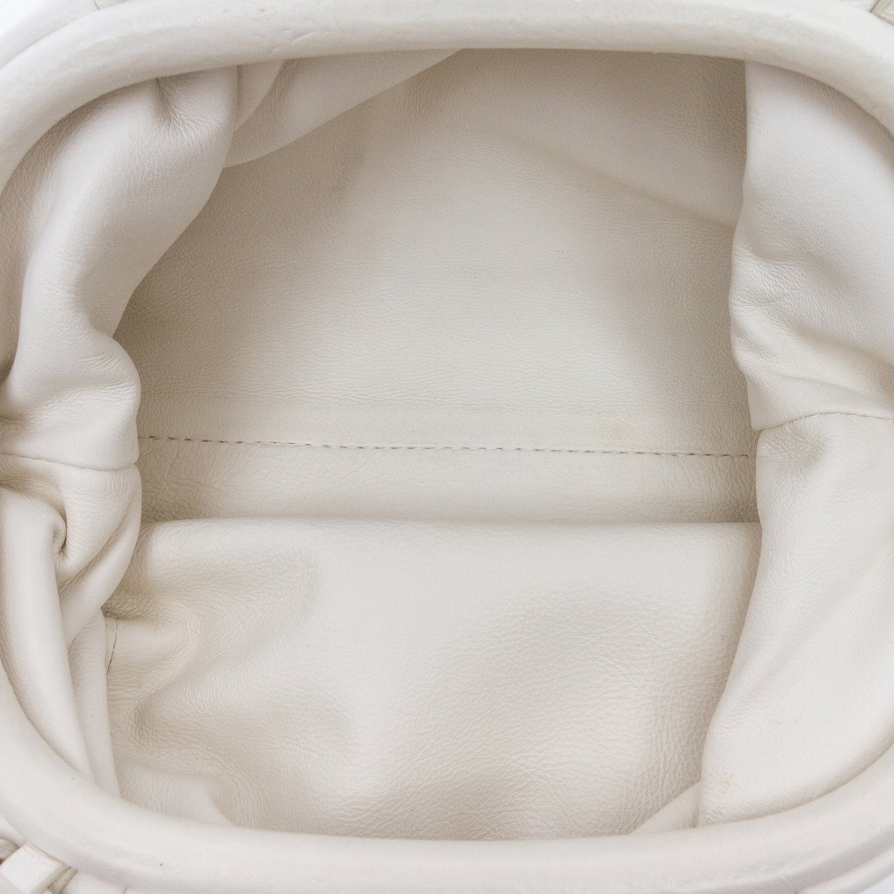 Bottega Veneta Lambskin The Mini Pouch Crossbody Wit