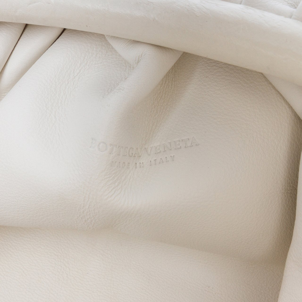 Bottega Veneta Lambskin The Mini Pouch Crossbody Wit