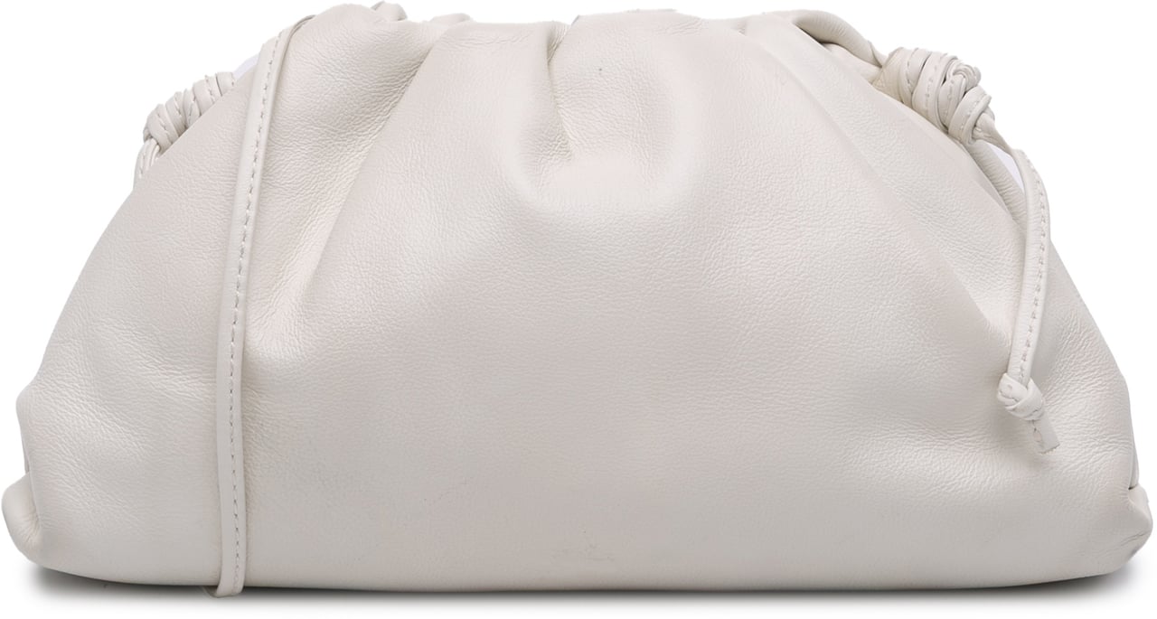 Bottega Veneta Lambskin The Mini Pouch Crossbody Wit