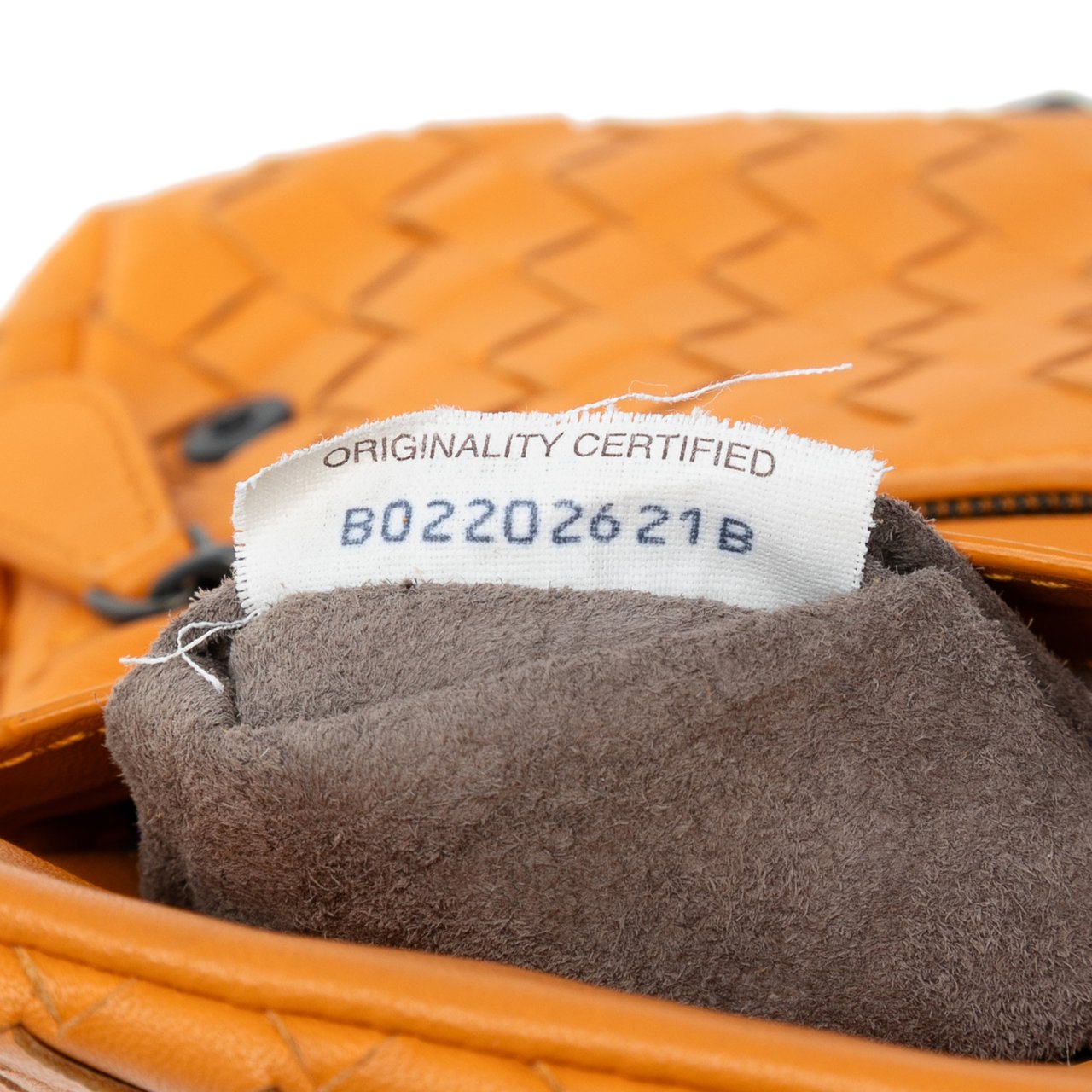 Bottega Veneta Mini Nappa Intrecciato Expandable Chain Flap Crossbody Oranje