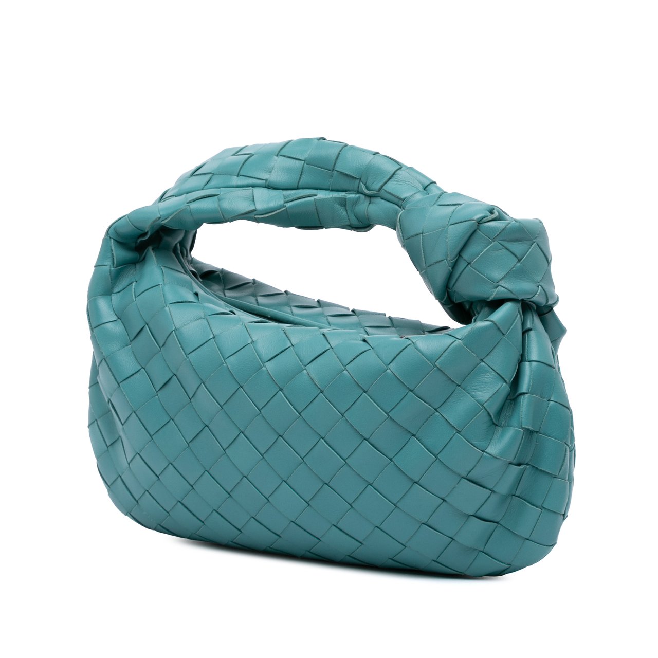 Bottega Veneta Mini Nappa Intrecciato Jodie Blauw