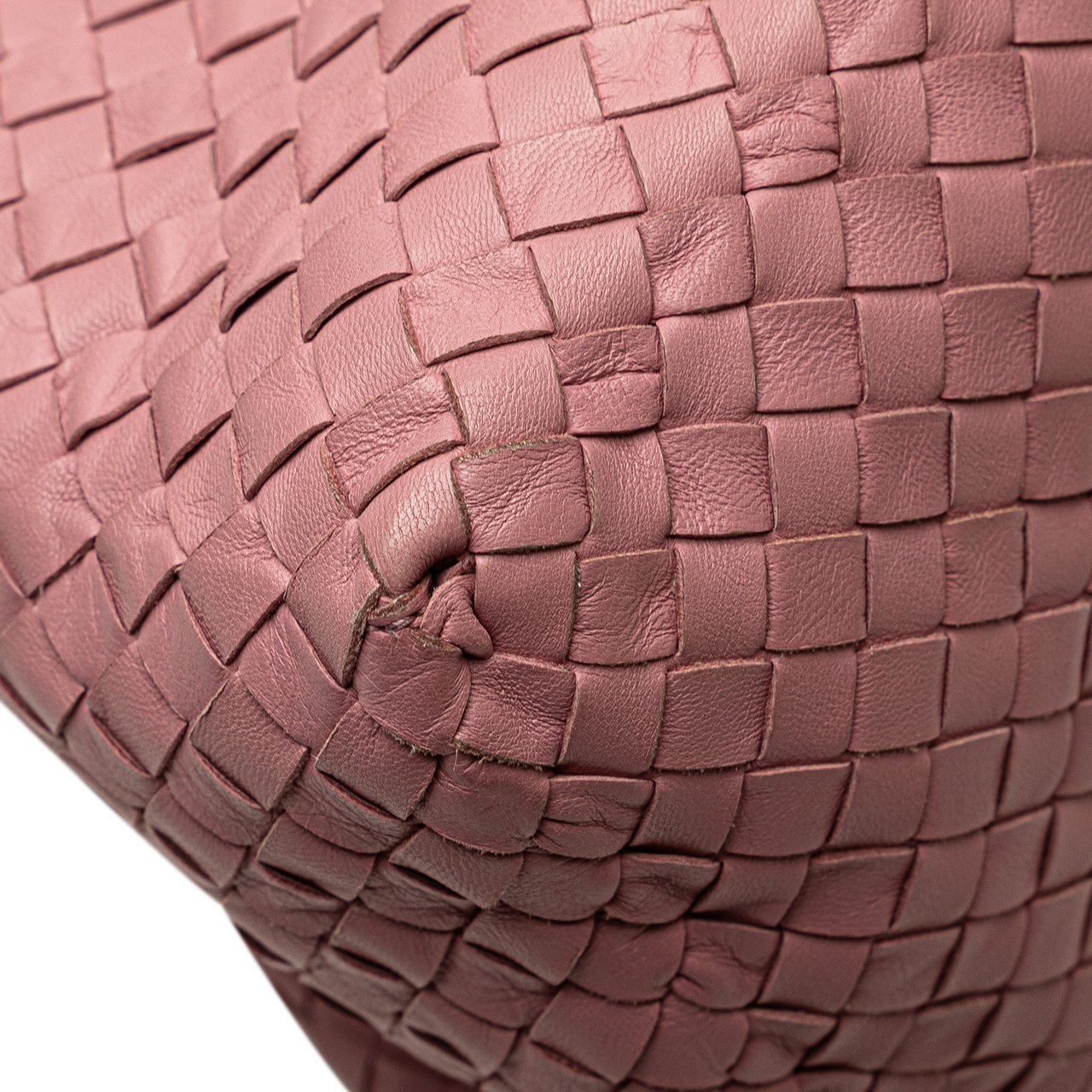 Bottega Veneta Medium Nappa Intrecciato Cesta Tote Roze