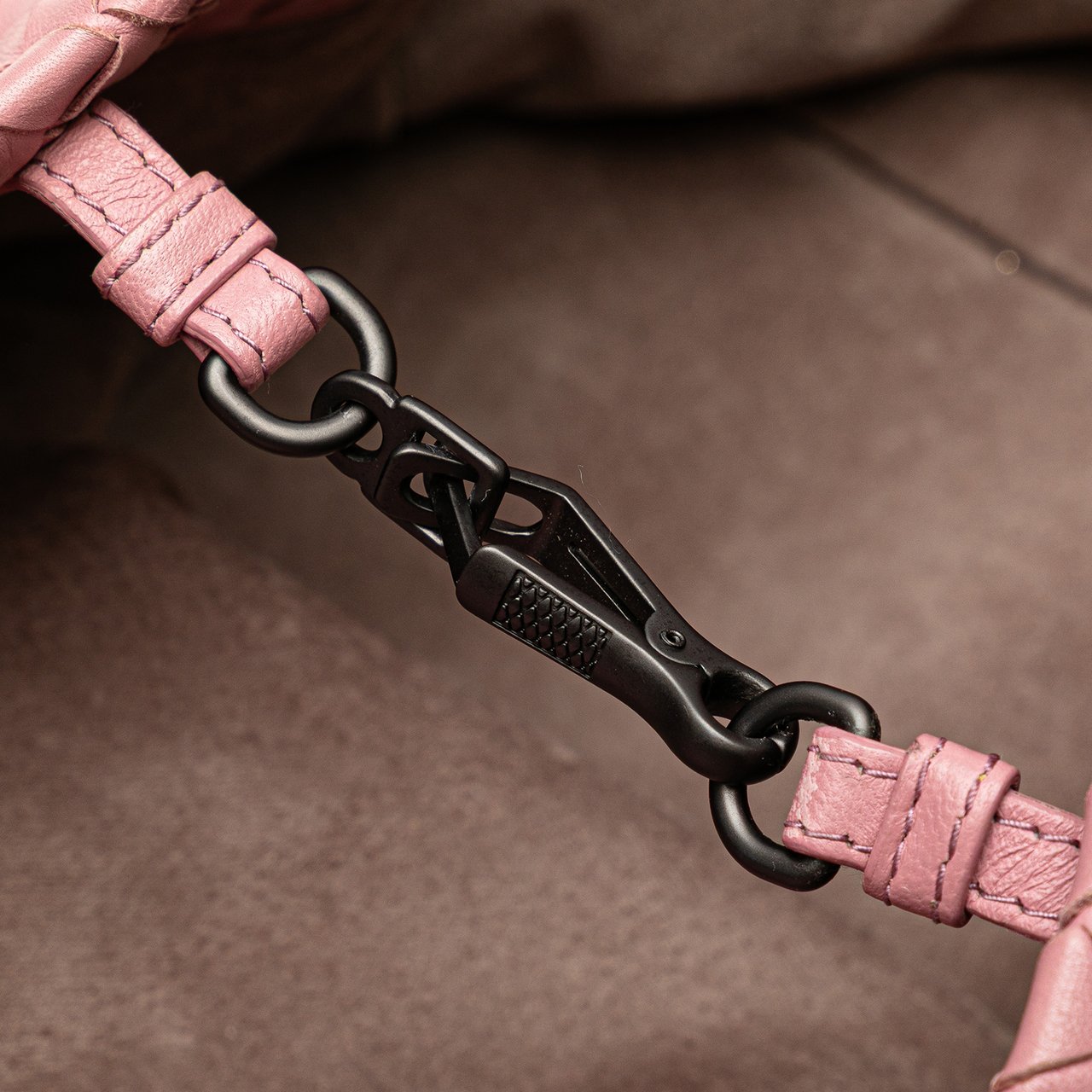 Bottega Veneta Medium Nappa Intrecciato Cesta Tote Roze