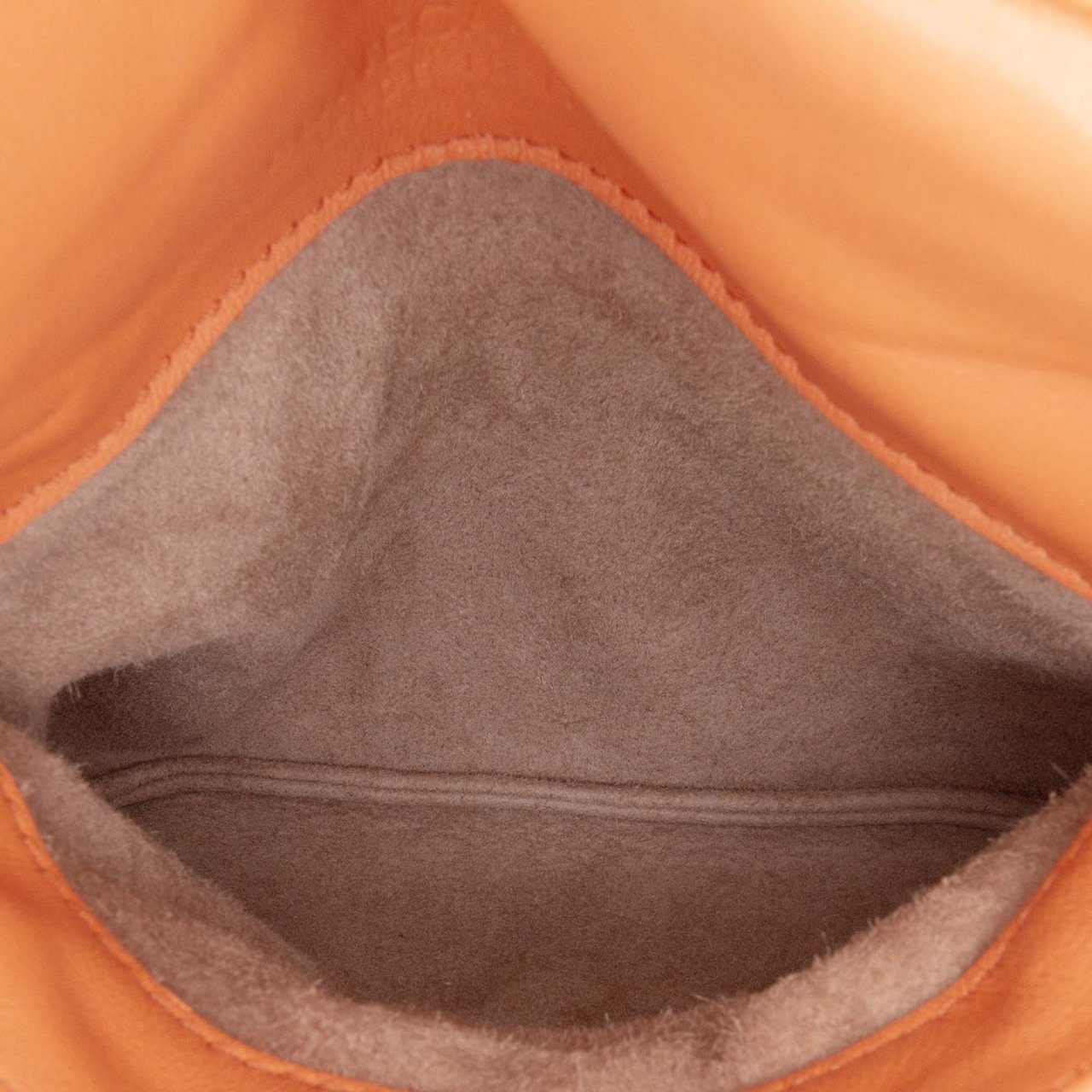 Bottega Veneta Mini Nappa Intrecciato Expandable Chain Crossbody Oranje