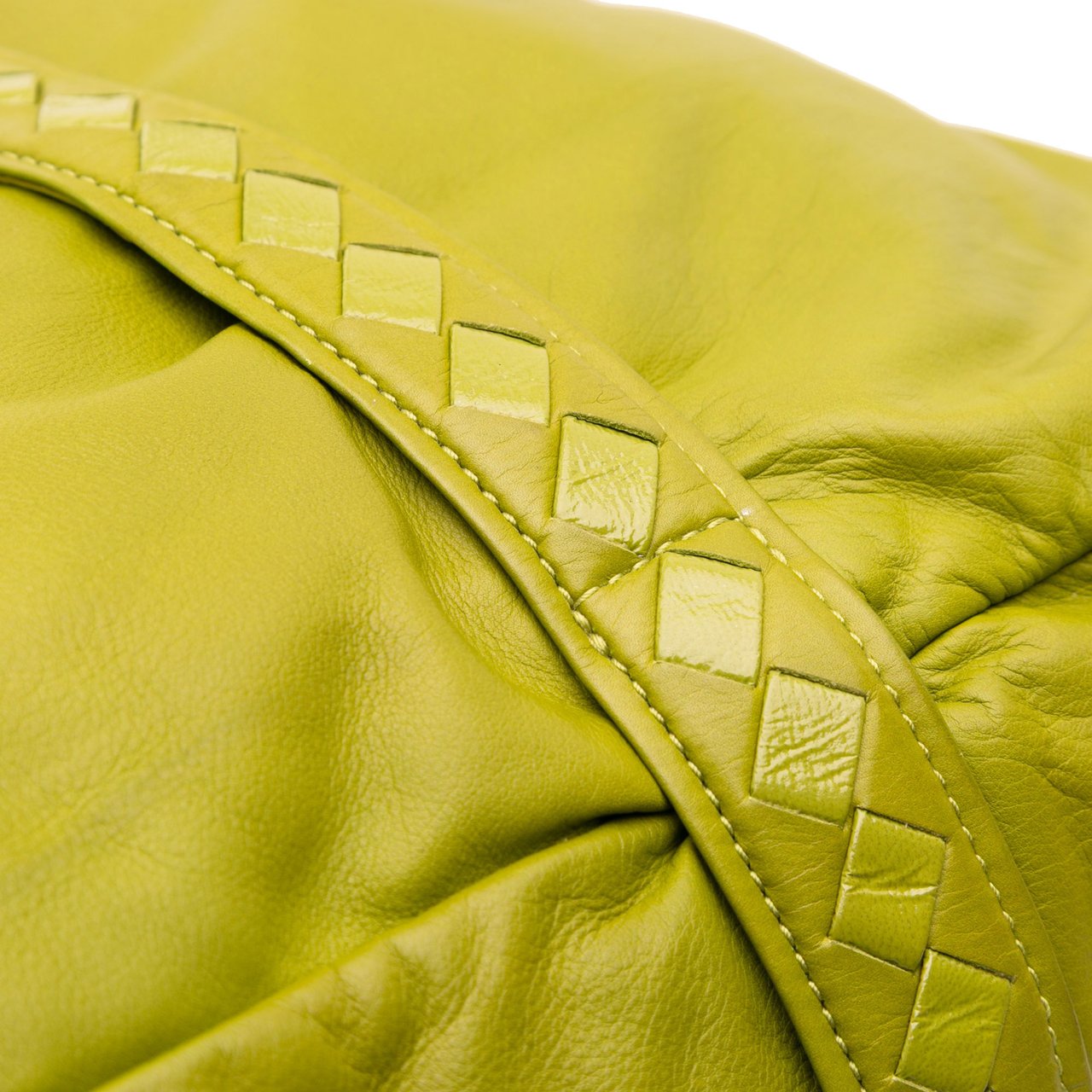 Bottega Veneta Intrecciato Trimmed Nappa Travel Bag Groen