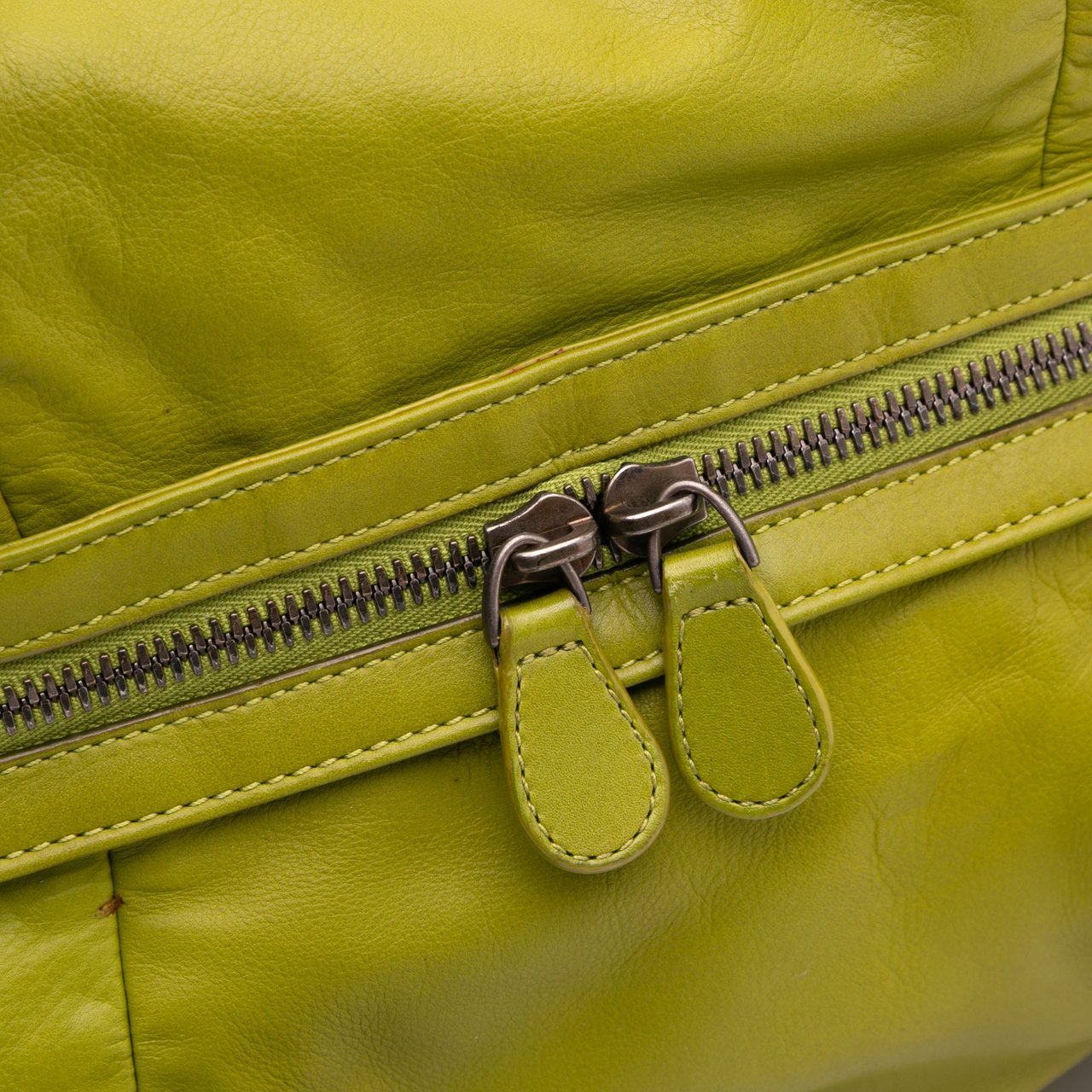 Bottega Veneta Intrecciato Trimmed Nappa Travel Bag Groen