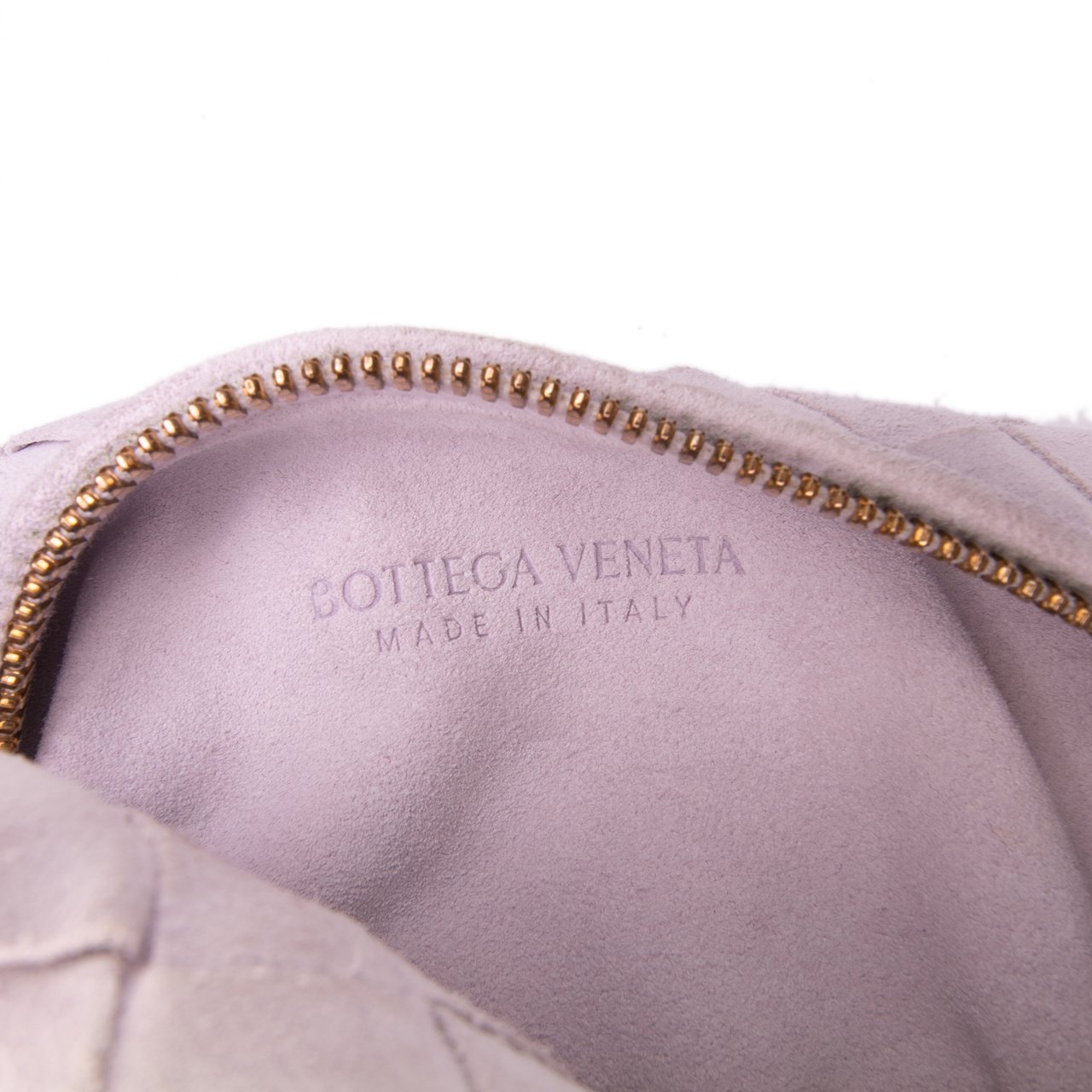 Bottega Veneta Mini Suede Intrecciato Jodie Paars