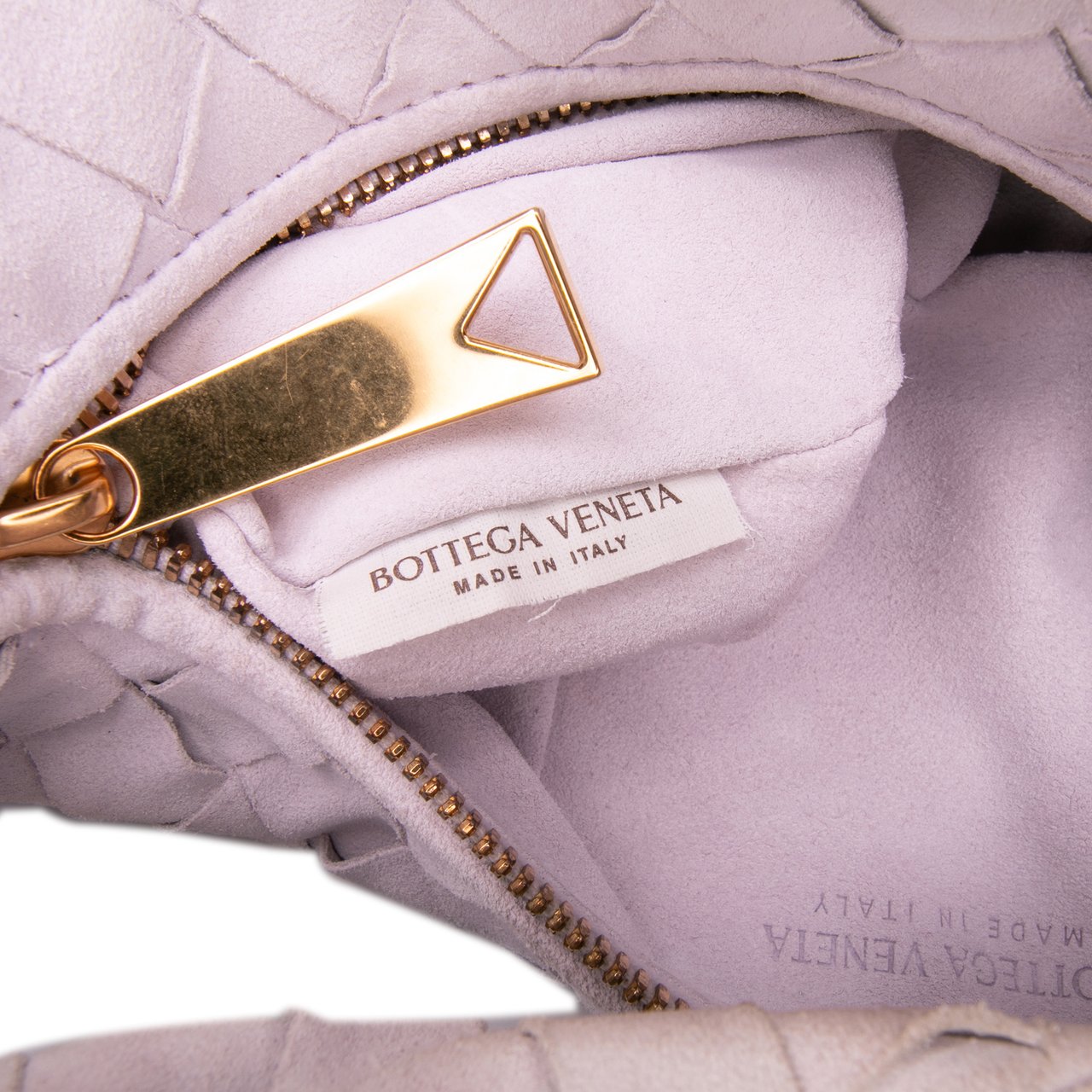 Bottega Veneta Mini Suede Intrecciato Jodie Paars