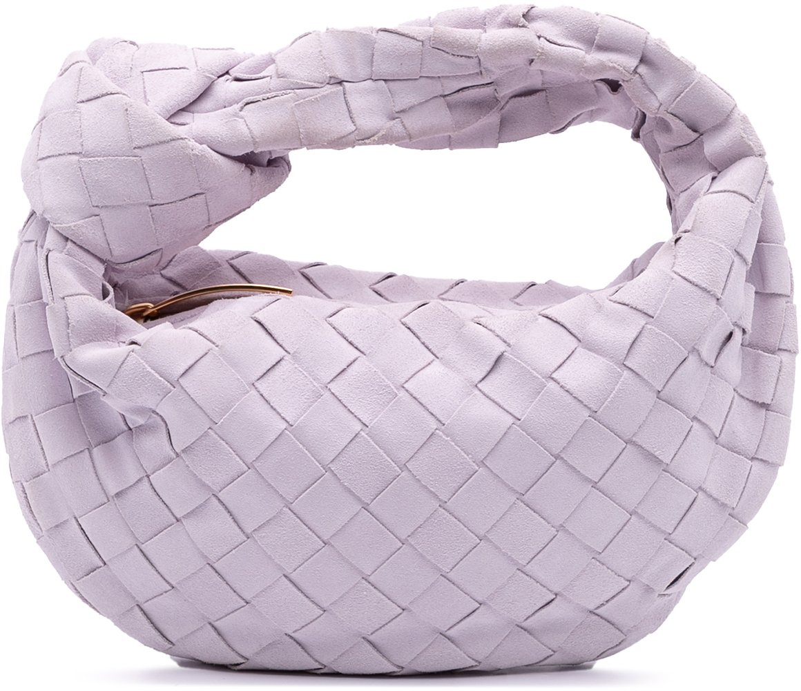 Bottega Veneta Mini Suede Intrecciato Jodie Paars