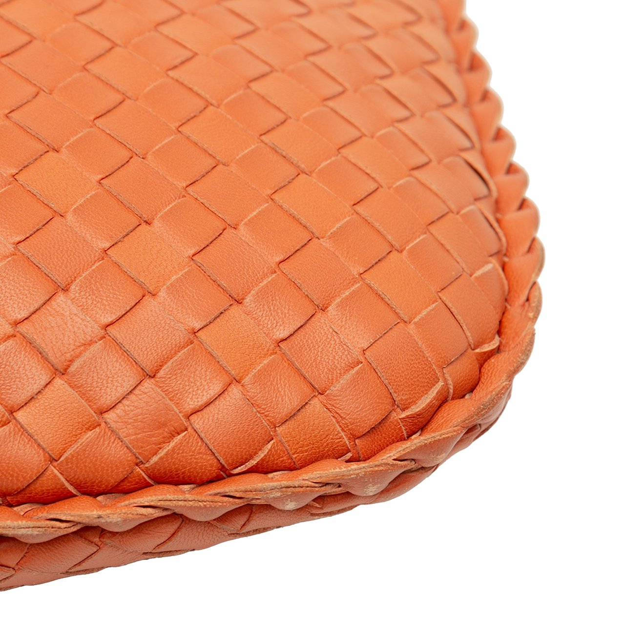 Bottega Veneta Small Nappa Intrecciato Veneta Hobo Oranje