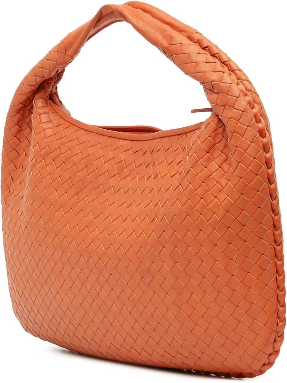 Bottega Veneta Small Nappa Intrecciato Veneta Hobo Oranje