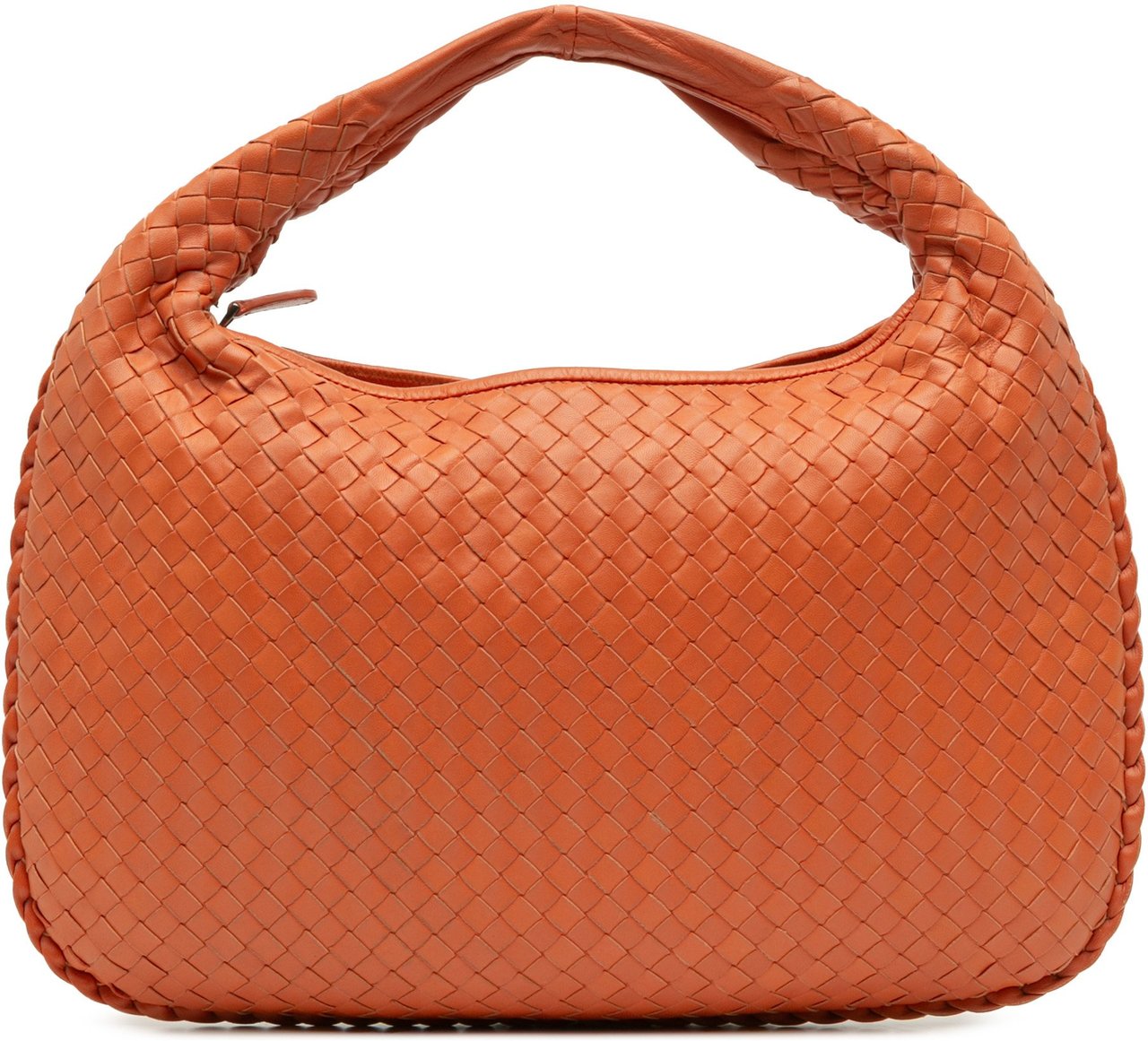 Bottega Veneta Small Nappa Intrecciato Veneta Hobo Oranje