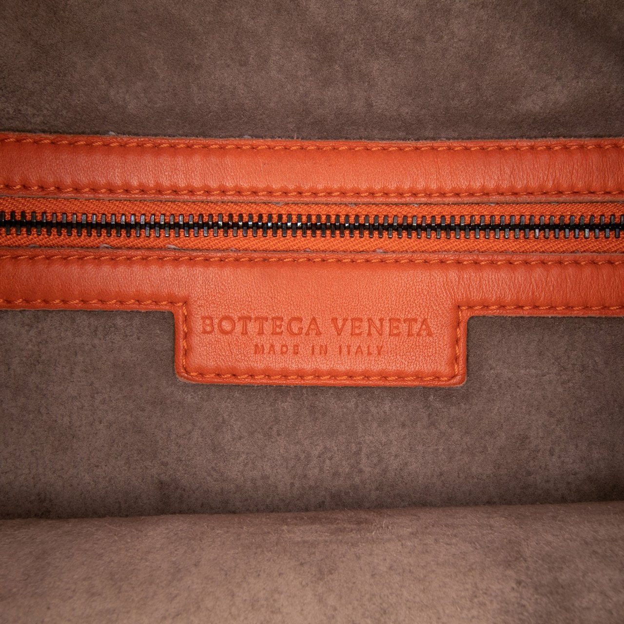 Bottega Veneta Small Nappa Intrecciato Veneta Hobo Oranje